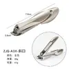 Herramientas de Manicura, Cortaúñas Negro de Acero Inoxidable por Electroforesis, Juego de Tijeras para Uñas Rectas y Anguladas de Alta Calidad