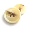 Botón de resina de cuatro ojos con patrón de flor de palo al por mayor, botón de traje, botón de puño de bolsillo para vestido de niño