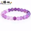 Pulseira de Ágata Multicolorida Disponível 19cm 8mm Vermelho Rosa Lápis Lazúli Ágata Envolvida em Fio Pulseira de Casal Joia para Mão Fábrica Atacado