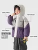 Jaqueta de inverno para meninos estilo europeu, blusa de bebê forrada com fleece, roupas grossas para meninos, novo agasalho de inverno quente para crianças