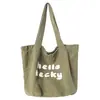 Moda de Verano 2026 Bolso Grande de Hombro Único para Mujer, Bolso Tote Simple para Estudiantes y Viajes Diarios, Negro Ins