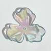 Transparente UV pétalos grandes tres 36mm acrílico diy hecho a mano accesorios para el cabello aretes accesorios de joyería material de pétalo color mágico
