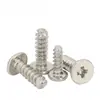 Tornillos Autorroscantes de Acero Inoxidable 304 Cabeza Plana Cruzada Cb Tornillos Autorroscantes de Cabeza Plana Delgada Pequeños Tornillos M2M2.3M3M4M5M6