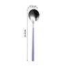 Cuchara coreana de acero inoxidable 304, cuchara de mango largo, cuchara para bibimbap, cuchara para helado, cuchara de postre, acero inoxidable, alto valor de color