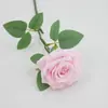 Rosa Simulação Haste Única Multi-cabeça Toque Real Rosa Casamento Flor Simulação Ornamento Sala de Estar Fotografia Flor Artificial Flor de Seda Atacado
