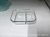 Fiambrera de Vidrio de Borosilicato Alto, Recipiente Crujiente, Horno de Microondas, Fiambrera Universal para Oficinistas, Cubierta de Eje de Refrigerador, Resistente al Calor