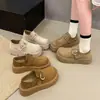 Mocasines planos tipo Birkenstock con plataforma alta para mujer, nuevos de primavera 2026, casual versátil, zapatos perezosos vintage