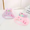 Chapéu de Sol de Bebê Desenho Animado Elástico Ajustável Topo Aberto Personalizado Casual Esportes ao Ar Livre Proteção Solar Chapéu de Sol Chapéu