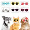 Gafas para perros y mascotas al por mayor de fábrica, lindas gafas navideñas divertidas para mascotas, gafas de sol de corazón para gatos, suministros para mascotas al por mayor