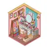 Adesivos Fofos 3D Estéreo de Cabine para Paisagismo Adesivos de Mundo em Miniatura para Cantos de Quarto Adesivos de Empilhamento Descompressivos Feitos à Mão DIY