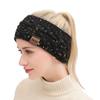 Comercio exterior Accesorios para el cabello europeos y americanos Banda para el cabello de lana diadema deportiva de otoño e invierno para mujer Orejeras cálidas Diadema tejida 21 colores