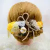 Grampo de Cabelo Estilo Japonês Ins Conjunto de Acessórios para Cabelo Festival Yukata Kimono Flor de Seda Flor de Palha Ornamento de Cabelo Artesanal Original Estilo Japonês Flor de Cabelo