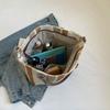 2024 Nueva Moda Bolso de Lona Rayado Portátil para Viajero Bolso Tote de Color Contrastante Bolso Cruzado para Hombro Todoterreno
