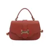 2026 Tendencia Nuevo Estilo Moda Diseño Simple Popular Color Sólido Chic Casual Un Solo Hombro Cruzado de Cuerpo Bolso Cuadrado Pequeño