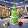 Papai Noel Inflável Transfronteiriço de 1,8 m com Luz LED Emissora de Luz Modelo Inflável de Natal Ornaments para Pátio Adereços Decorativos
