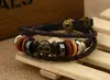 Joias Japonesas e Coreanas Personalidade Moda Pulseira de Couro Uma Variedade de Cabelo Misturado Fábrica Direta Pulseira de Couro Masculina e Feminina