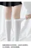 Traje Sexy Puro Deseo Borde Negro Rojo Tubo Largo Moderno Celebridad de Internet Jk Tubo Alto Medias de Encaje Hasta la Rodilla Mujer Ins