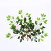 Hoja de baniano artificial, tacto pegajoso, rama de baniano de plástico, hoja de planta verde, rama falsa, ingeniería, decoración, modelado