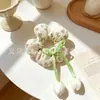 Elásticos de Cabelo de Algodão Cheios de Flores DIY Cordas de Cabelo Simples Fofas para Crianças Faixas de Cabelo Atacado Direto do Fabricante