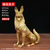 Enfeites de Cachorro de Cobre Cão do Zodíaco de Latão Artesanato de Cobre Presentes Escultura de Animal de Cobre Decorações para Cachorros Cães Lobo