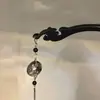Accesorios Metálicos de Madera para el Cabello Llamada Lunar Hebilla Ping An Pasador con Borla Placa para el Cabello Pasador Infantil Antiguo Pasador para el Cabello Tocado