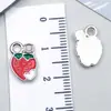 Aceite de Fruta K Blanca Transfronterizo Aleación con Goteo Fresa Plátano Cereza Accesorios para Joyería DIY Llavero Pulsera Collar Colgante