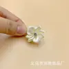 Ponto 3cm nove cantos com furador fita de poliéster costurado à mão florzinha diy adorno de cabeça acessórios de vestuário brinquedo flor de tecido feita à mão