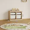 Gabinete de almacenamiento de materiales didácticos para jardín de infantes habitación infantil juguetes madera maciza gran capacidad sala de estar estantes de organización estante de almacenamiento almacenamiento
