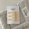 Conjunto de 3 peças~ Presilhas laterais revestidas de borracha na cor creme, presilhas BB, presilhas para franja, presilhas de cabelo para fios soltos, doces acessórios de cabelo