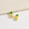 Aço Inoxidável 304 Abacaxi Estéreo Acessórios Óleo Gotejante Frutas Artificiais Acessórios para Joias DIY Colar Pulseira Estoque Pronto