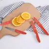 Faca de Fruta Portátil de Aço Inoxidável com Capa Protetora, Pequena Faca Doméstica para Descascar, Descascador Portátil de Melão e Frutas para Cozinha, Estilo de Faca Pequena Portátil