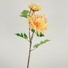 Dália Artificial de Luxo Leve Flor Artificial Casamento Decoração de Casa e Escritório 2 Galhos Flor Falsa Buquê de Flores Artificiais Flor Artificial Transfronteiriça