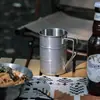 Juego de Vajilla de Acero Inoxidable Estilo Industrial 304 Tazones y Platos Retro Americano Platos de Comida del Viejo Oeste Comerciales Exteriores