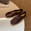 Sapatilhas Quadradas Retro Slip-On Baixas para Mulheres 2026 Novidade de Outono Salto Baixo Sapatos de Vovó Emagrecedores para o Trabalho Sapatos Femininos