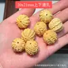 Accesorios de Dos Piezas con Símbolo de Fortuna de Madera de Ébano, Pez Calabaza, Accesorios de Manualidades de Dibujos Animados de Madera de Durazno, Pulsera Hecha a Mano para DIY, Cuerda para la Mano, Adornos para la Mano