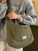 Bolso de Lona Retro Japonés Color Sólido Gran Capacidad Bolso Cruzado Alta Apariencia Bolso Mensajero Artístico Estudiante Viaje Diario Bolso de un Solo Hombro