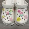 Sapatos de Caverna Acessórios Florais para Sapatos Femininos Adaptáveis DIY Fivela de Sapato Desenho Animado Estéreo Decorativo Fivela Removível Moda ins Celebridade da Internet