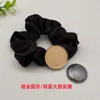 Yingyi Joias DIY Base de Scrunchie de Cetim Brocado Song com Ranhura e Tampa Novo Estilo Chinês Material para Acessório de Cabeça