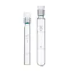 Tubo de vidro resistente à pressão rolha de PTFE rosqueada tubo colorimétrico laboratório químico fundo redondo/fundo plano com graduação parede espessa resistente à pressão