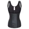 Top Corset Latex Fivela Cintura Corset Borracha Latex Alça de Ombro Corset Apertado Colete Modelador