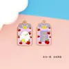 Enfeites DIY rigorosamente selecionados com bênção dupla face, guarda real, desenho animado, fofo, criativo, pingente de chaveiro, bênção, liga de zinco, gota de óleo