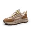 Zapatillas Blancas de Malla con Bloques de Color para Mujer en Rebaja, Zapatos Casuales de Plataforma con Suela Gruesa para Primavera y Otoño 2026, Zapatos Versátiles de Estilo Retro con Suela Suave