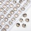 Moda Popular 8-10mm Cristal de Gelo Ninho de Pássaro Quadrado Gordo Nail Art Ponta Inferior Diamante K9 Multifacetado Joia de Diamante para Unha