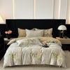 Ropa de cama retro pastoral de algodón de cuatro piezas, funda de edredón gruesa de algodón cepillado de tres piezas, venta al por mayor de textiles para el hogar Nantong, transmisión en vivo