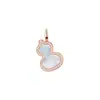 Colgante de Calabaza Kirin de Gama Alta para Mujer, Plata de Ley 95 Chapada en Oro de 8K, Ágata Roja, Lujo Ligero, Nicho, Sensación de Gama Alta
