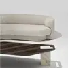 Diseño de Sofá Irregular de Lana de Cordero con Orejas Curvas, Sofá de Arte Textil para Múltiples Personas, Muebles para Sala de Estar Modelo Habitación Personalización