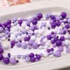 25g Acrílico Mixto Macarrón Redondo Cuentas Sueltas Hecho a Mano DIY Materiales para Ensartar Pulsera Cadena de Teléfono Accesorios