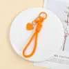 Sistema de colores de verano ins color caramelo corazón colorido llavero cordón para teléfono cuerda anti-pérdida accesorios portátiles desmontables