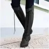 Botas altas de moda retro con cordones y remaches para comercio exterior, Botas de mujer para comercio exterior Wish, tallas grandes 34-43, transfronterizo