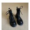 Altamente Recomendado pelos Ins! Super Confortáveis~ Botas Curtas de Couro Macio com Solado Grosso para Mulheres, Novo Modelo 2026, Botas Curtas Estilo Britânico Martin